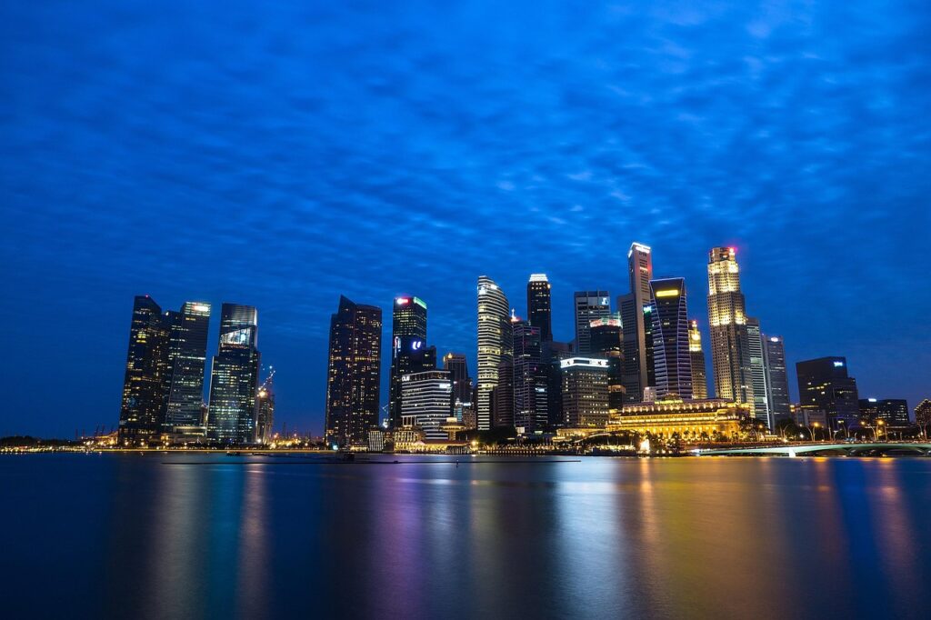 シンガポールの夜景